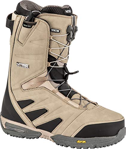 Nitro Snowboards Męskie buty snowboardowe SELECT TLS '19 Premium z systemem szybkiego sznurowania, buty Highend Freeride Carving Softboot Boots, piasek, 30.0