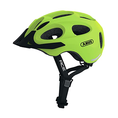 ABUS Youn-I Ace Kask rowerowy, żółty M | 52-57cm 2022 Kaski miejskie i trekkingowe