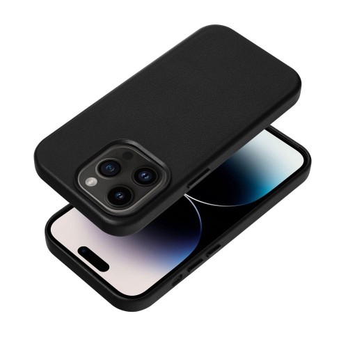 OEM Leather Mag Cover do iPhone 14 PRO czarny