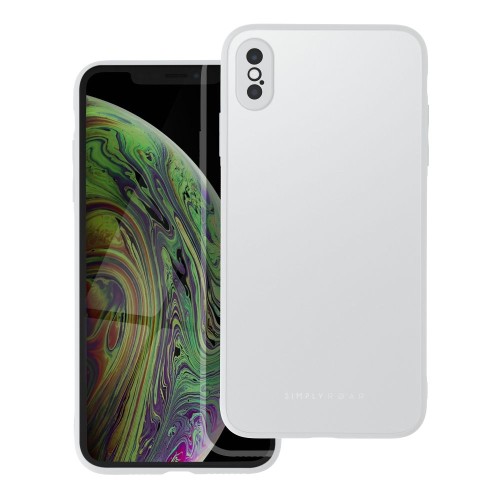 Roar Futerał Matte Glass Case do iPhone XS Max stalowy