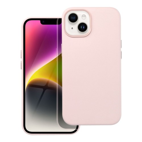 OEM Leather Mag Cover do iPhone 14 różowy