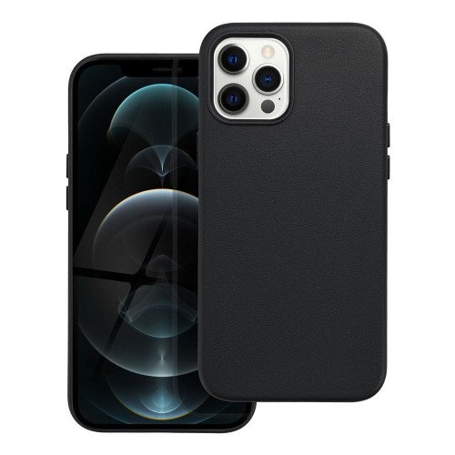 OEM Leather Mag Cover do iPhone 12 PRO MAX czarny