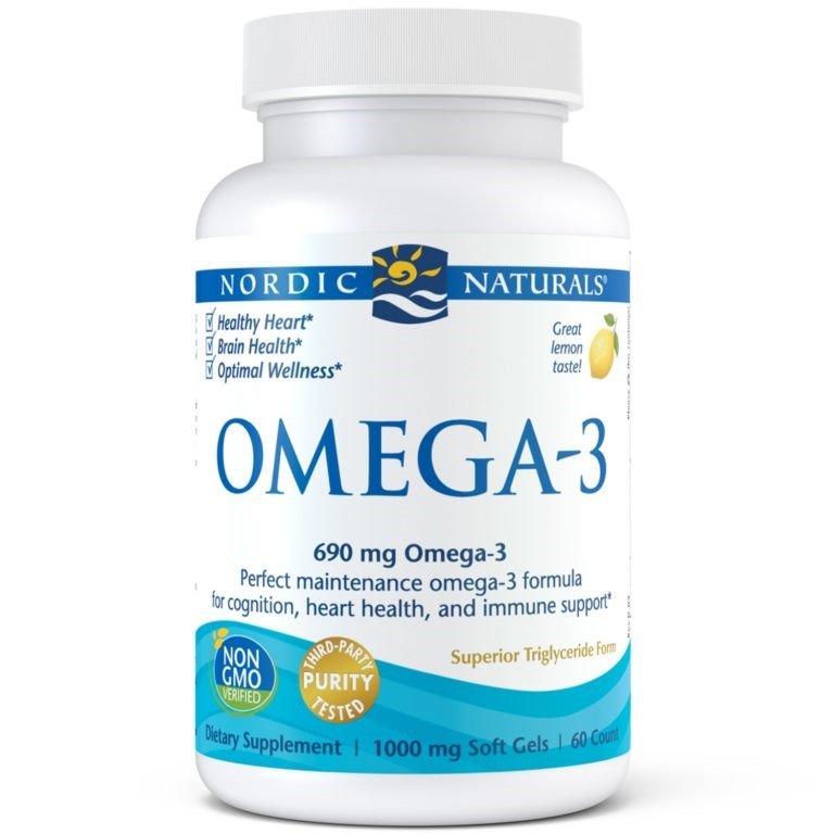 Omega Pharma NORDIC NATURALS Nordic Naturals 3 690mg smak cytrynowy 60 kapsułek 1125064
