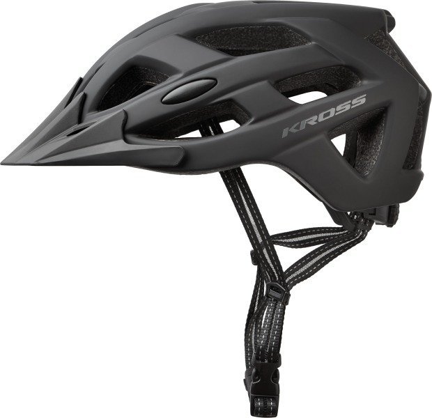 Kross Kask ATTIVO z daszkiem L 58-61cm czarny mat T4CKS000040LBK