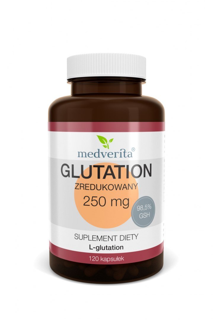 Glutation Zredukowany 250mg MEDVERITA 120 kaps