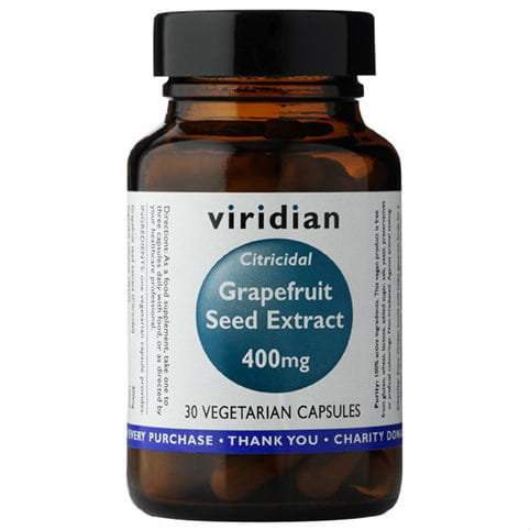 Viridian Ekstakt Z Pestek Grejpfruta Grapefruit Seed Extract 400mg 30 Kapsułek