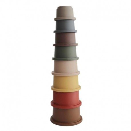 Mushie mushie - Mushie  -  Stacking Tower Retro  -  Wieża z Kubeczków