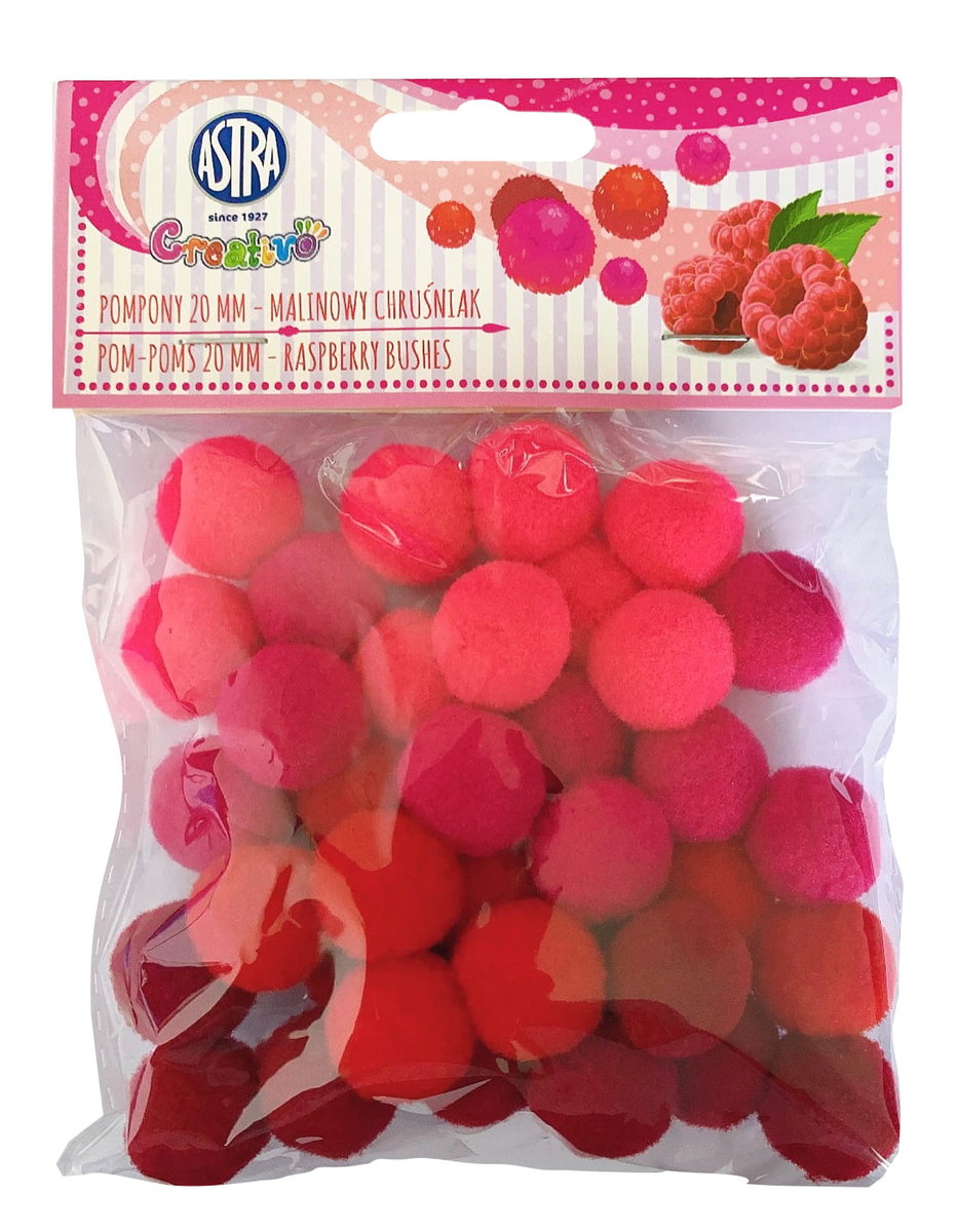 Astra Pompony dekoracyjne 20mm - Malinowy chruśniak