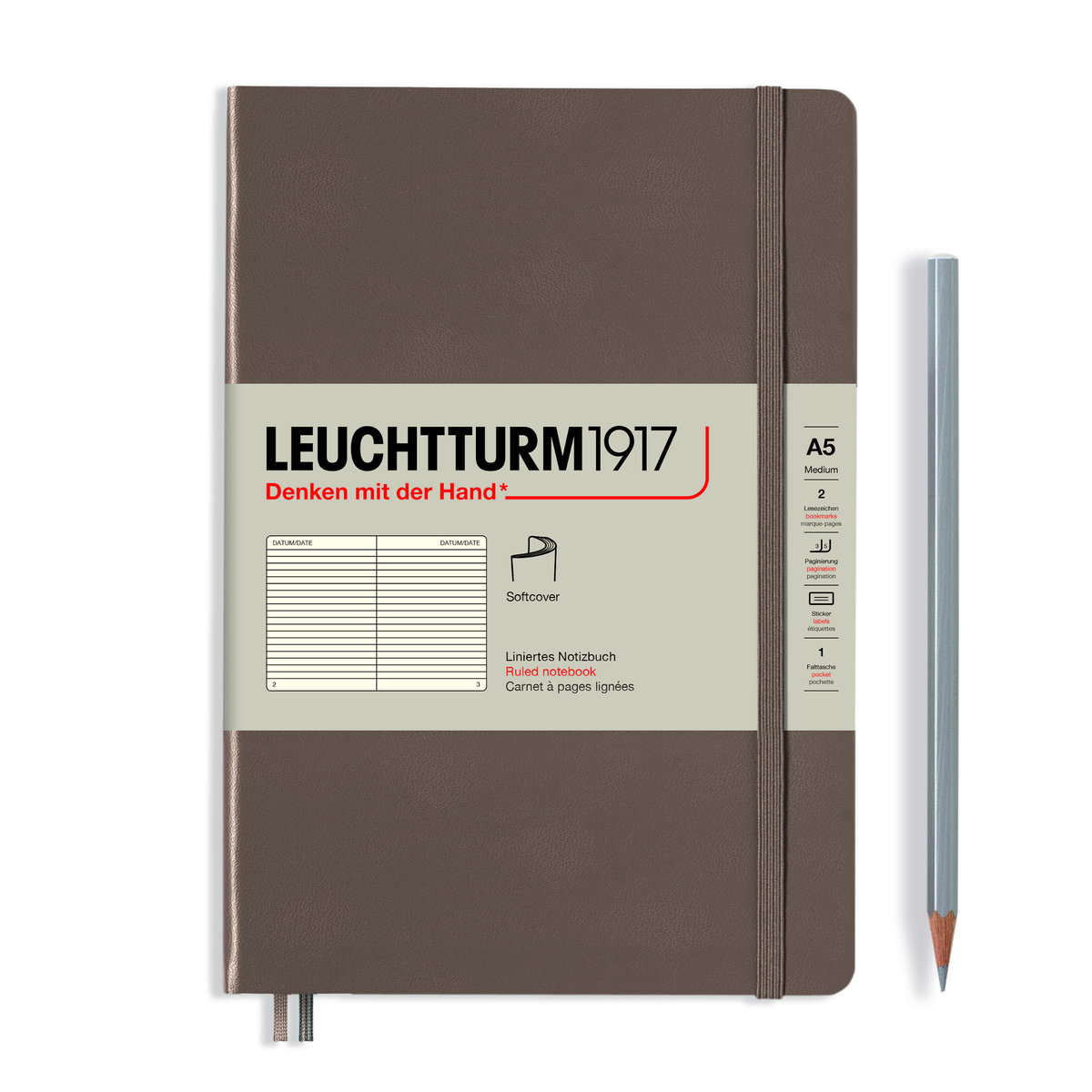 Notatnik Leuchtturm1917 Medium, notatnik w linie, A5, Rising Colours Warm Earth