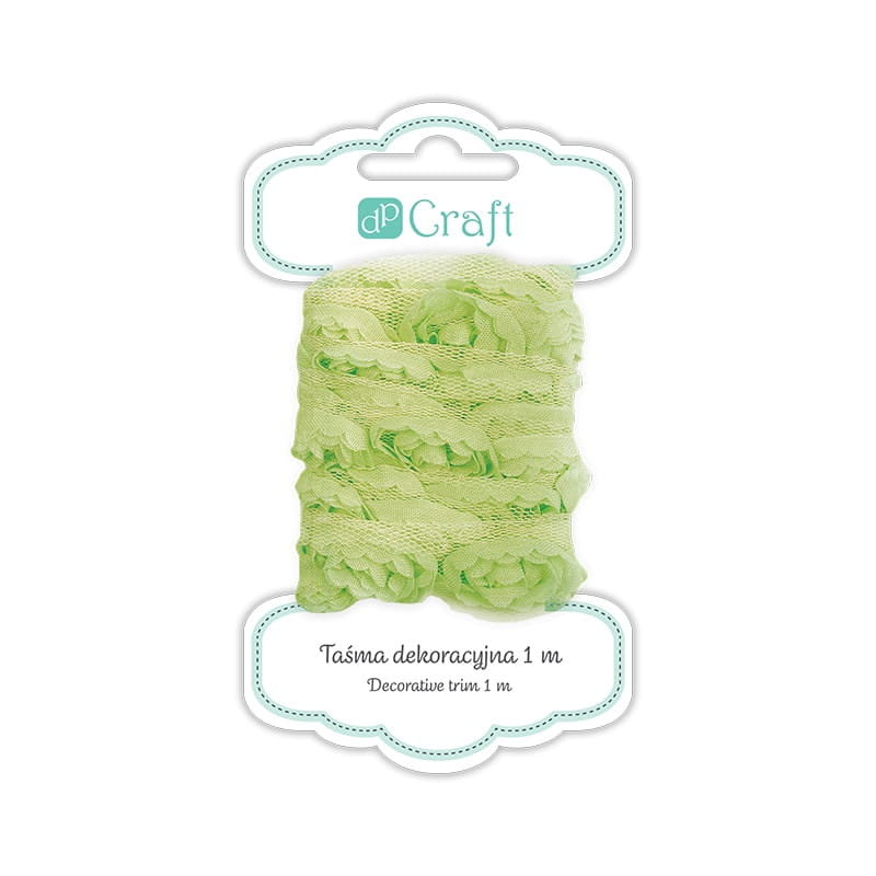 DP Craft Taśma dekoracyjna 1 m Lime DPTA-006