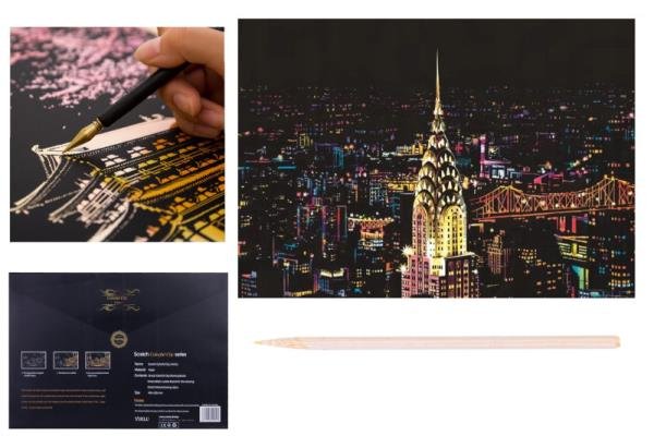 zdrapywanka kopertowa nowy jork 40,5x28,5 cm 1006250 norimpex