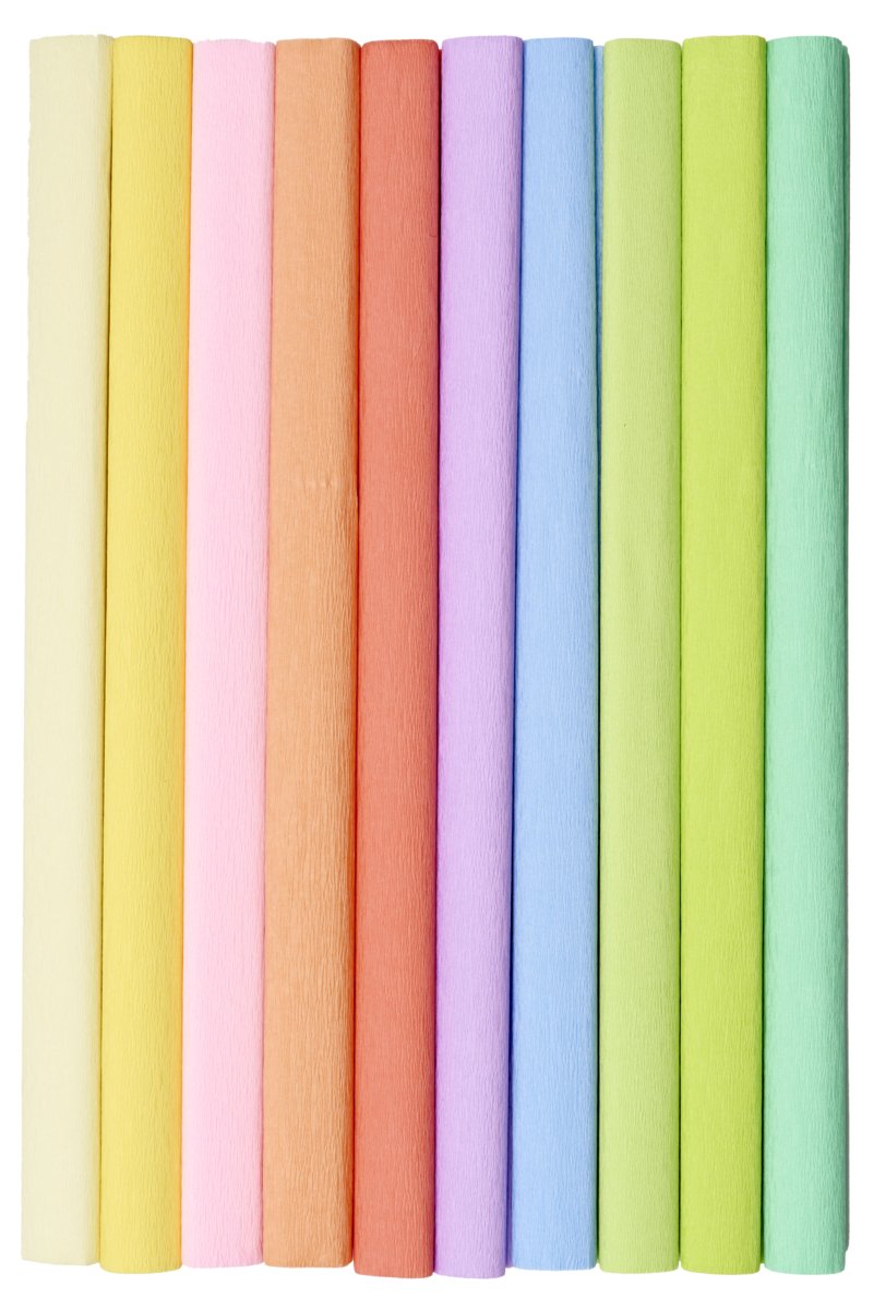 Top-2000 Bibuła marszczona Creatinio 50x200 mix pastelowy komplet 10 sztuk 400153932 TOP-2000 400153932