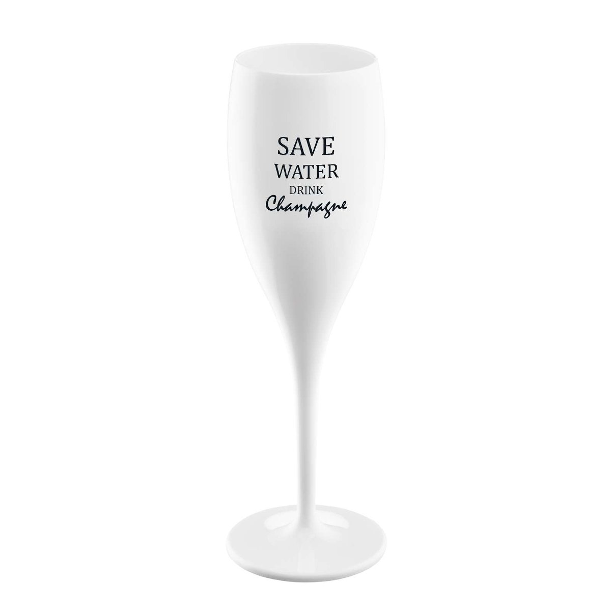 Koziol Kieliszek do szampana Cheers z napisem Save Water Drink Champagne 3436525