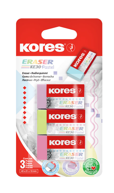 Gumki do ścierania, 3 szt.