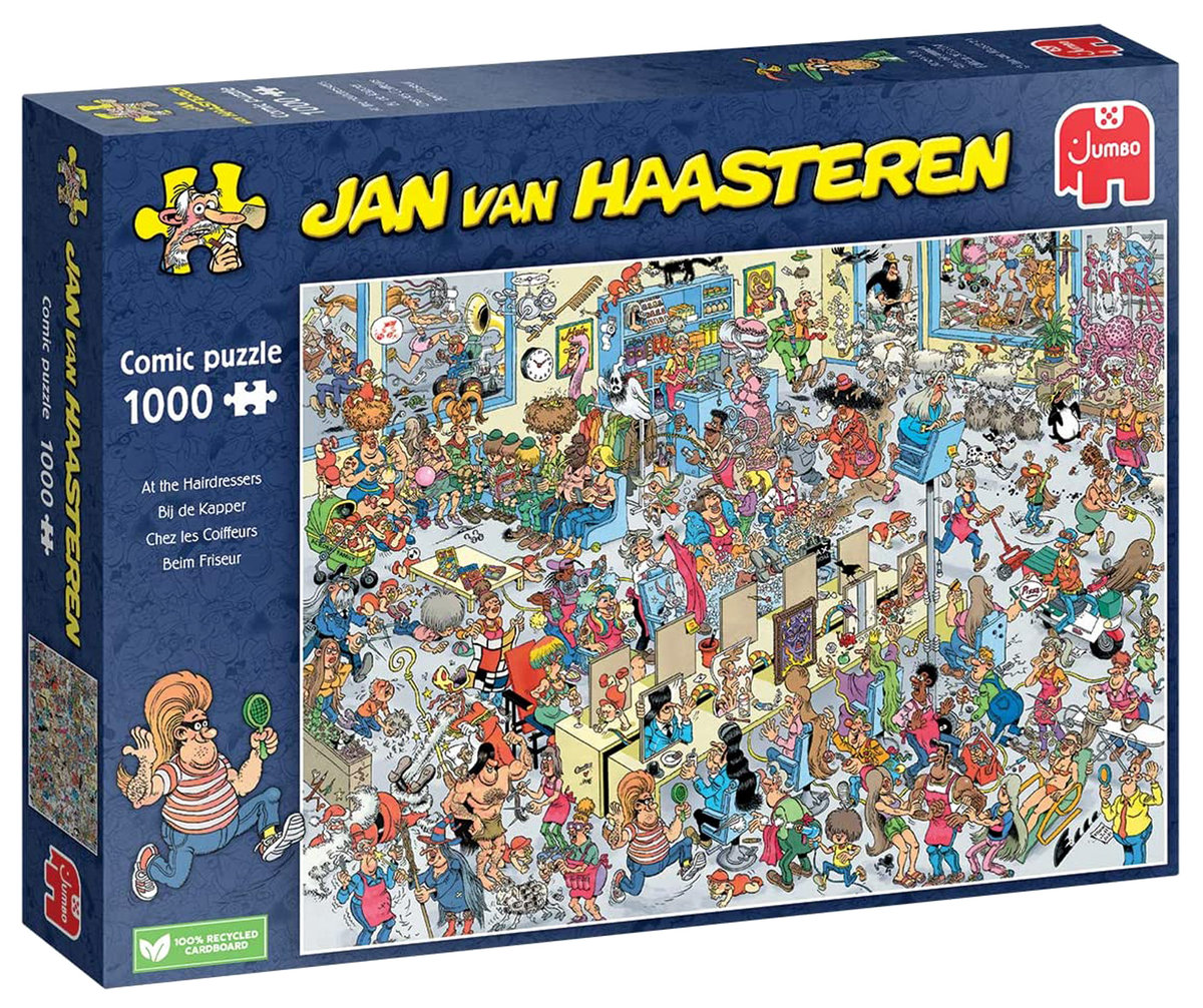 Puzzle, Jan van Haasteren, Zakład fryzjerski, 1000 el.