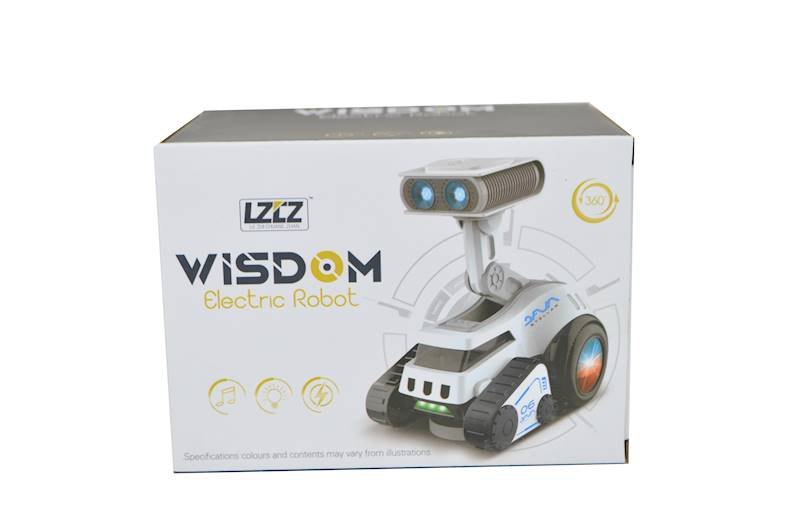 Robot światło dźwięk ruchome elementy angielskie słówka 6678-6 Maksik