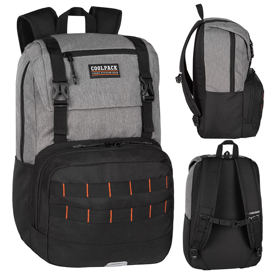 Plecak Coolpack Risk Grey/Black