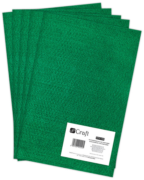 DpCraft Filc poliestrowy A4, ciemny zielony, DPCraft