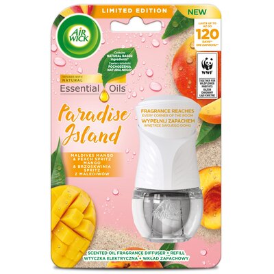 Air Wick Wkład do elektrycznego odświeżacza Mango & Brzoskiwnia Spritz z Malediwów 19 ml