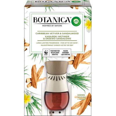 Air Wick Botanica odświeżacz powietrza elektryczny Karaibski Wetiwer & Drzewo Sandałowe