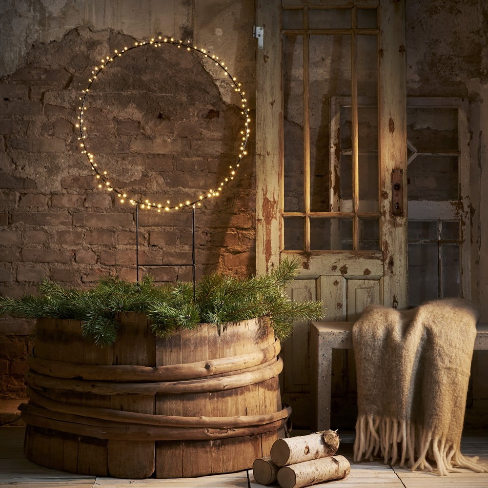 Dekoracyjny okrąg świetlny LED Star Trading Barlumi, wys. 120 cm