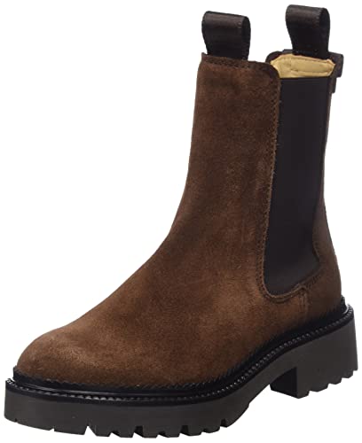 GANT FOOTWEAR Damskie kozaki KELLIIN Chelsea, ciemny brąz, 38 EU