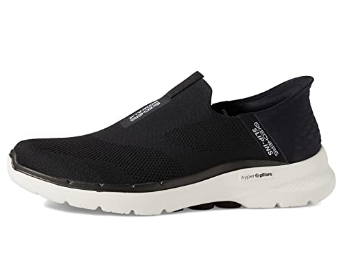 Skechers Męskie trampki 216278 NVY, granatowe tekstylne/granatowe wykończenie syntetyczne/granatowe, 6,5 UK