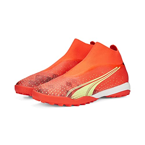 PUMA Męskie buty piłkarskie Ultra Match+ Ll Tt, Fiery Coral Fizzy Light Puma Black, 47 EU