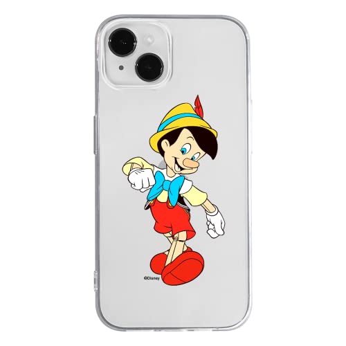 ERT GROUP etui na telefon Apple Iphone 14, case oryginalny i oficjalnie licencjonowany przez Disney, wzór Pinocchio 001, optymalnie dopasowane, plecki z TPU cześciowo przeźroczyste