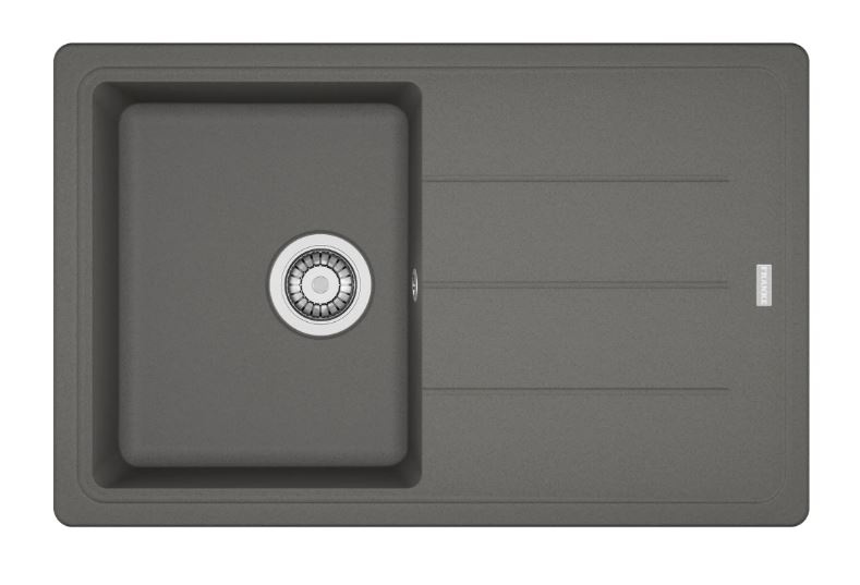 Franke Basis BFG 611-78 Zlewozmywak granitowy jednokomorowy 78x50 cm kamienny szary 114.0676.295