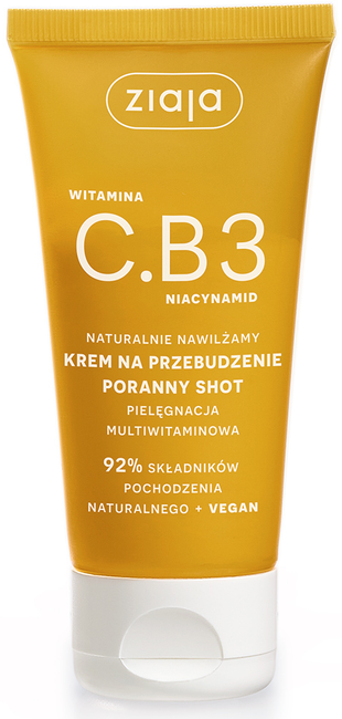 Ziaja Witamina C.B3 Niacynamid krem na przebudzenie poranny shot 50ml