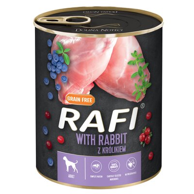 Rafi Dolina Noteci NEW z królikiem 800g