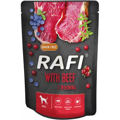 Dolina Noteci Rafi wołowina,borówka,żurawina 300g