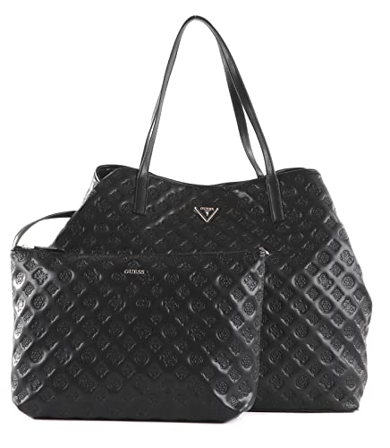 Guess VIKKY EXTRA LARGE TOTE, Czarny, Współczesny