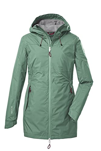 Killtec Damska kurtka funkcyjna / kurtka outdoorowa z kapturem KOS 54 WMN JCKT; pistacjowa, 38, 39169-000
