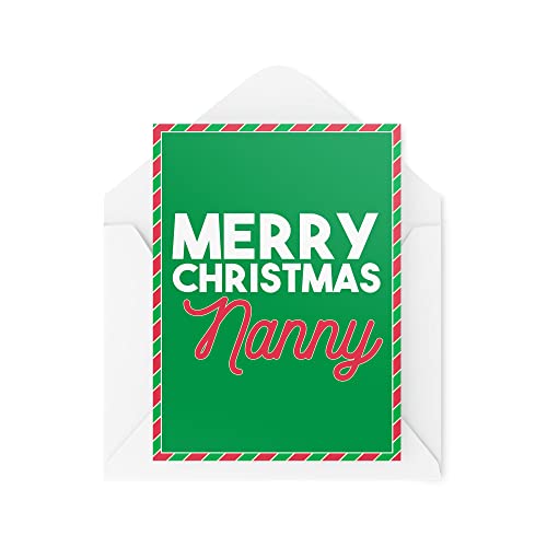 Kartka świąteczna dla dziadka - 'Merry Christmas' niania - karta babci - kartki świąteczne babci - kartki dla babci - kartki dla dziadków - CBH1455
