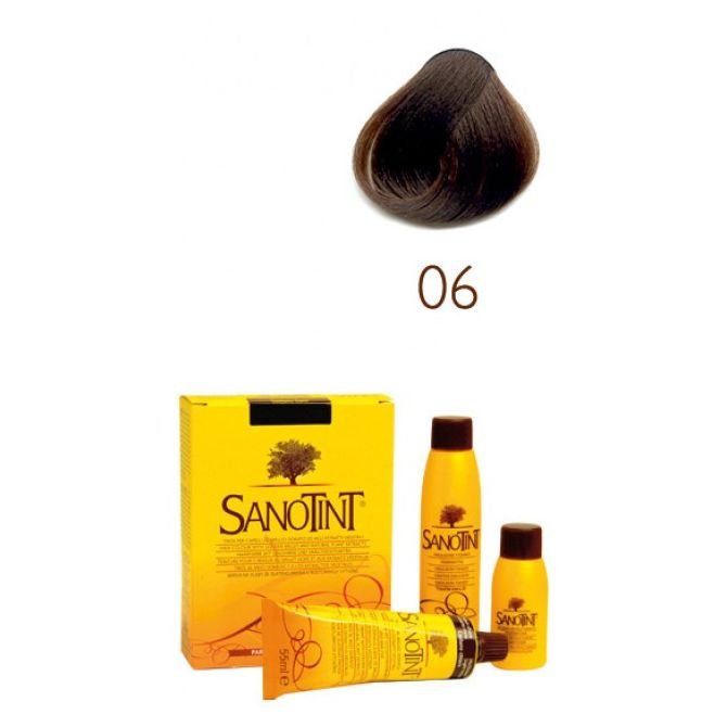 Sanotint Classic, farba do włosów na bazie ekstraktów roślinnych i witamin 06 Dark Chestnut, 125 ml
