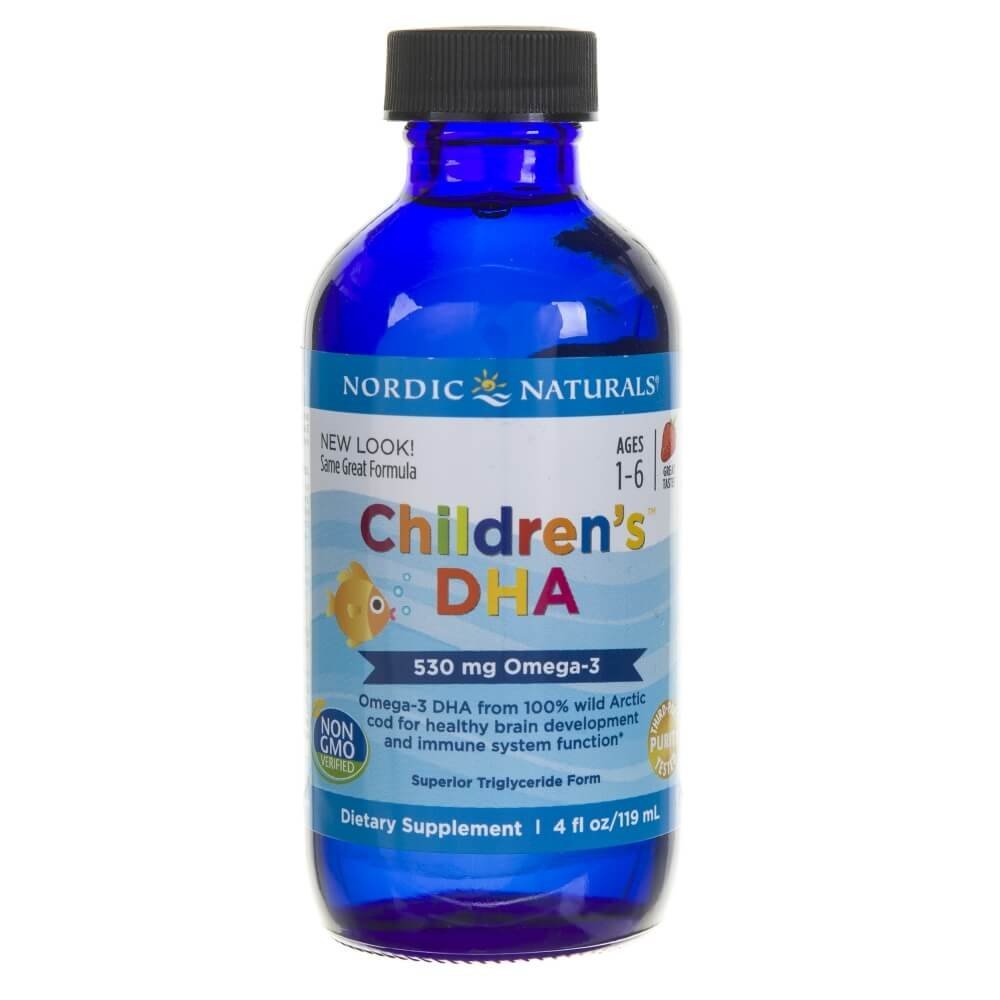 Nordic Naturals Nordic Naturals Children's DHA dla dzieci o smaku truskawkowym - 119 ml