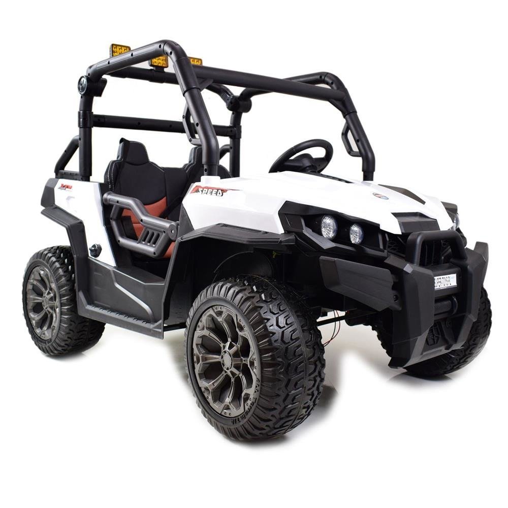 Super-Toys MEGA BUGGY UTV DLA 2 DZIECI 4 SILNIKI MIĘKKIE SIEDZENIE MIĘKKIE KOŁA/7988-HIGH uniwersalny 299511-uniw