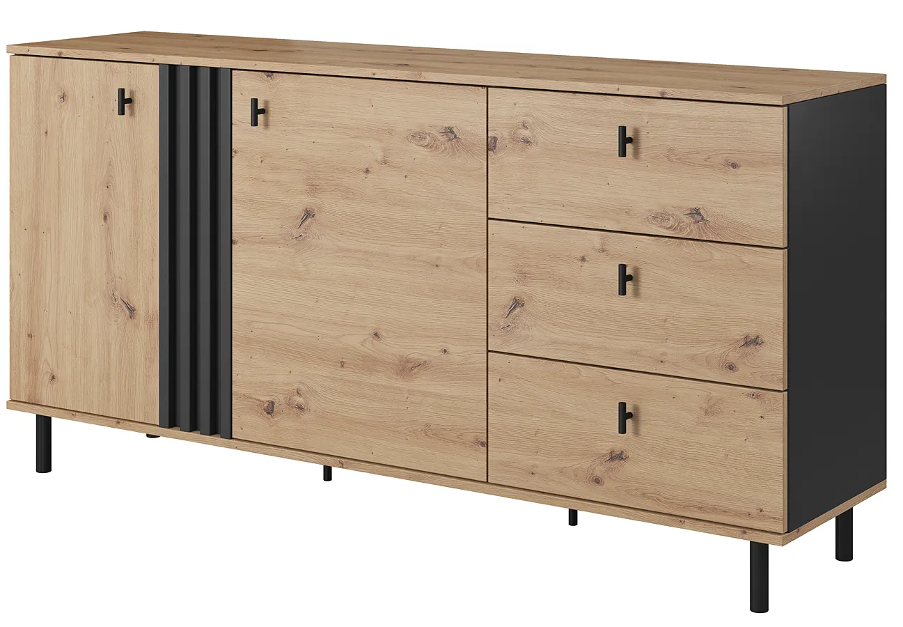 Komoda z szufladami i szafką S1-B84