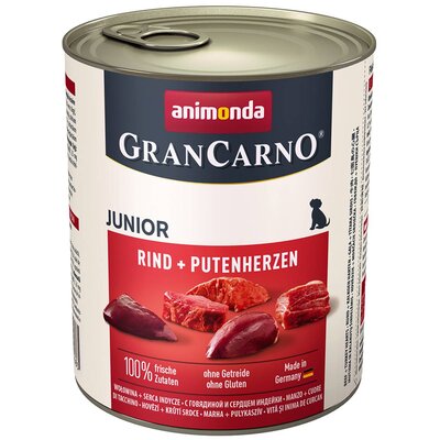 Animonda GranCarno Szczenięta Wołowina + Serca Indyka 800g 7925