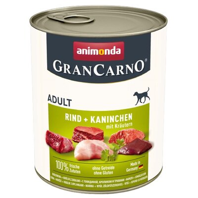Animonda Grancarno Adult smak wołowina królik i zioła 6x800g