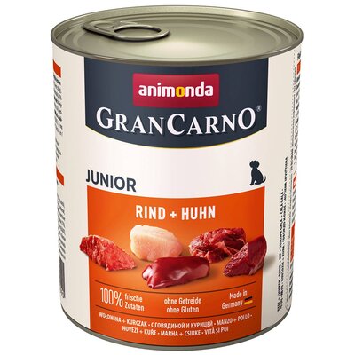 Animonda Grancarno Junior Huhn Kaninchen Kurczak + Królik Puszka 800G