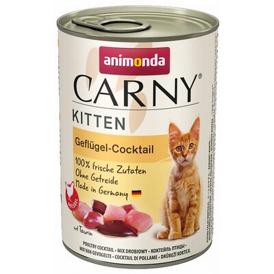 Animonda Carny Kitten puszka mieszanka mięs drobiowych 400 g 00656