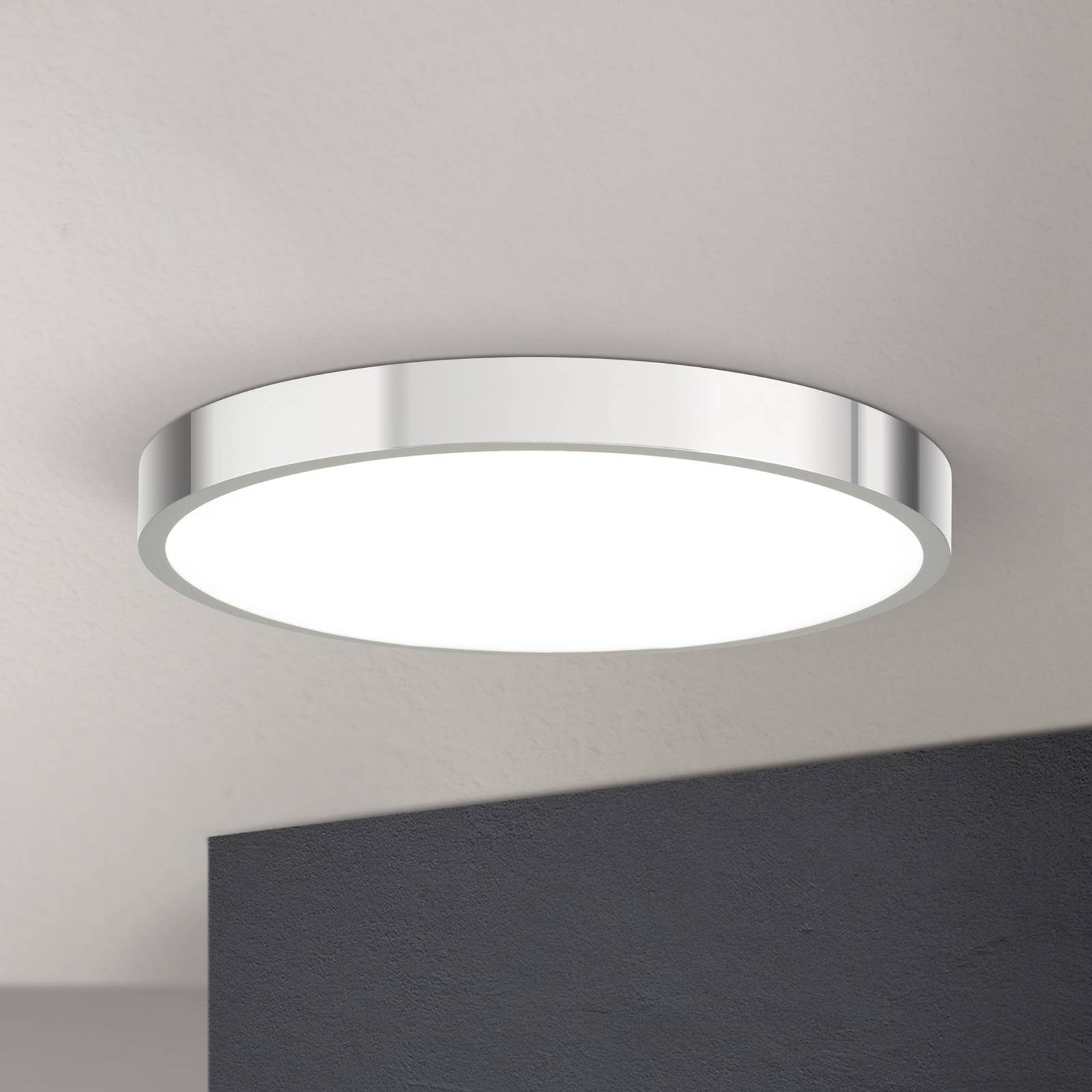 Lampa sufitowa LED Bully, chrom, Ø 28 cm