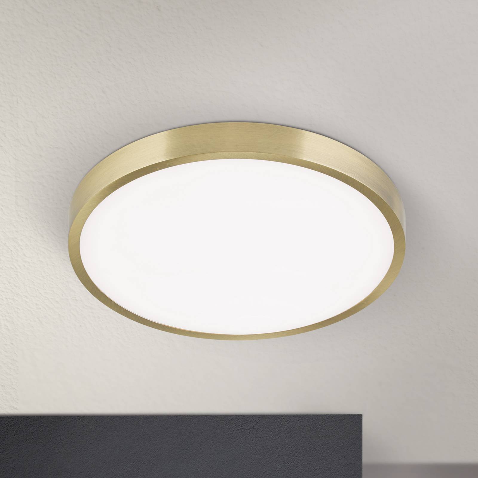 Lampa sufitowa LED Bully wygląd patyny, Ø 28 cm
