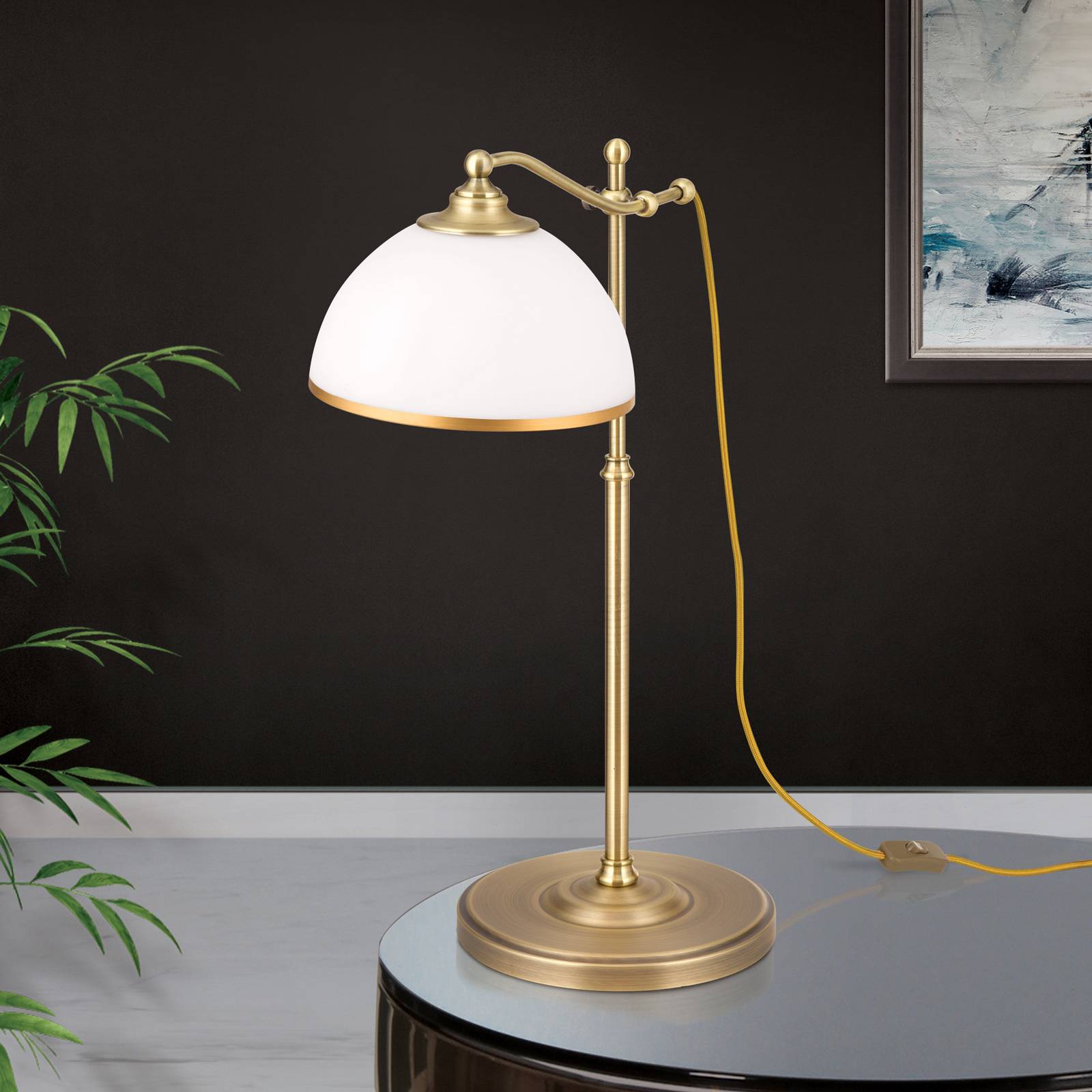 Lampa stołowa Old Lamp z regulowaną ramą