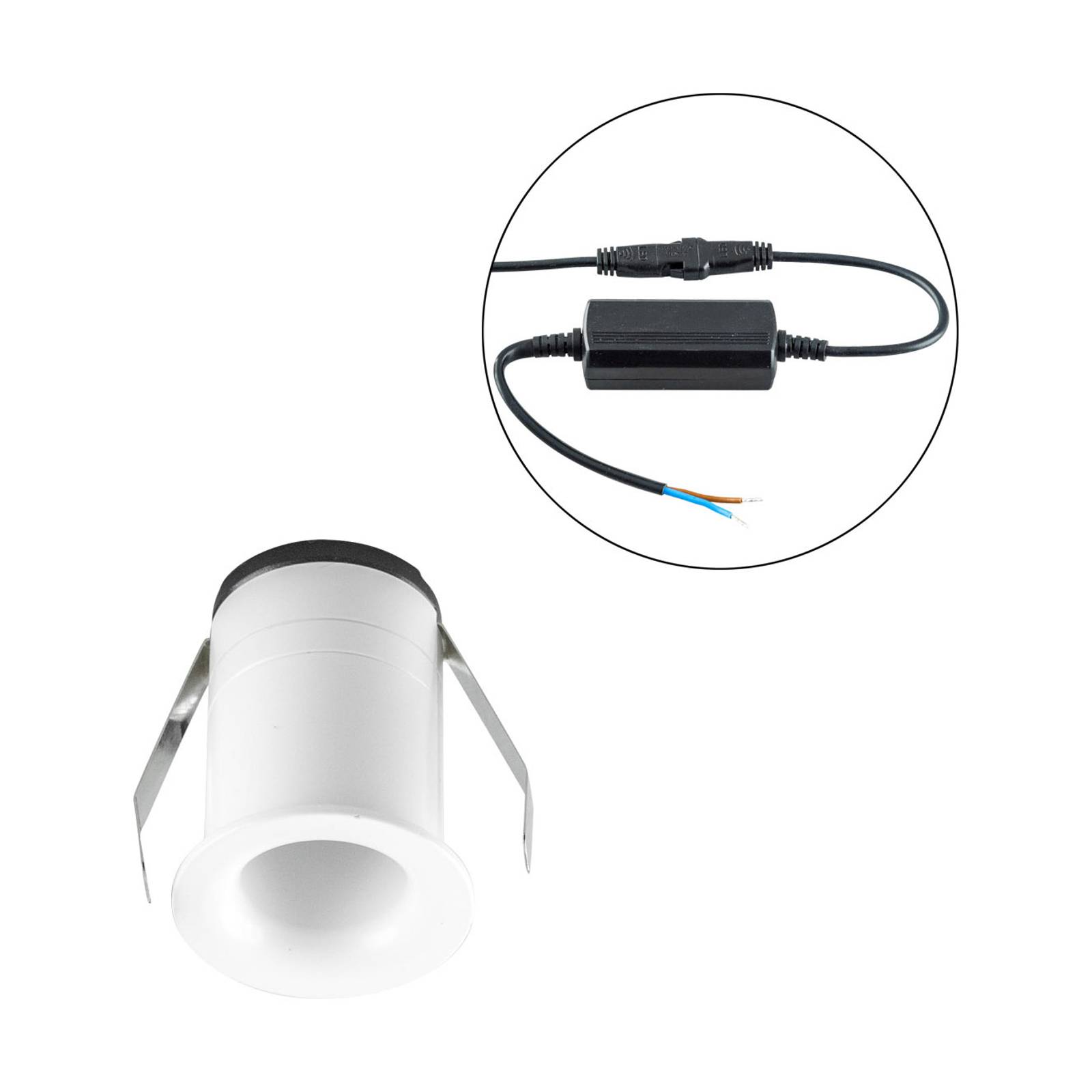 EVN Noblendo sufitowa wpuszczana LED biała Ø 3,5cm