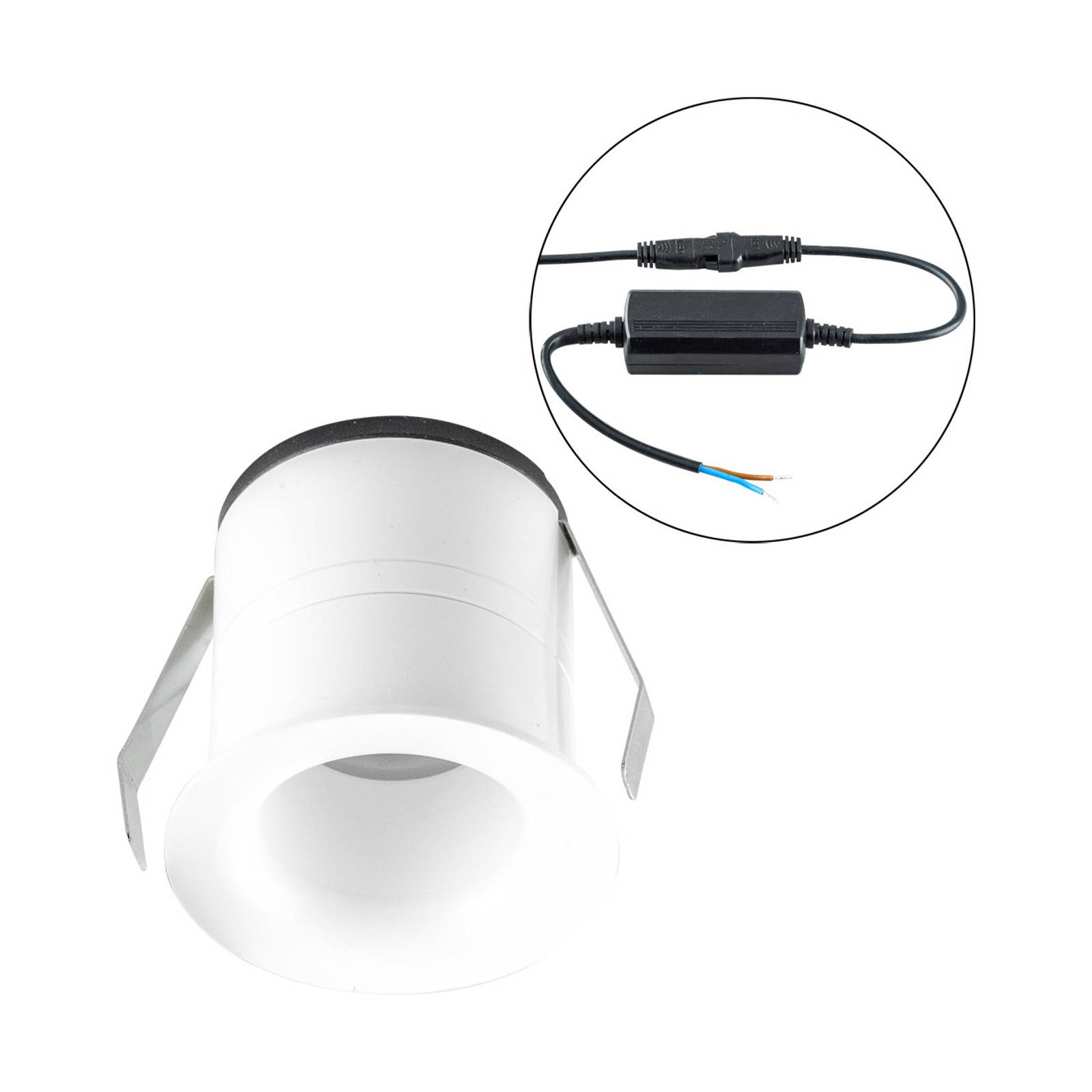 EVN Noblendo sufitowa wpuszczana LED biała Ø 5,5cm