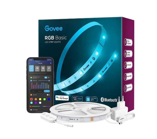Govee H615A LED Strip Light 5m, Taśma LED, Wi-Fi, RGB